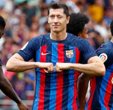 Robert Lewandowski leads Barcelona against Espanyol.