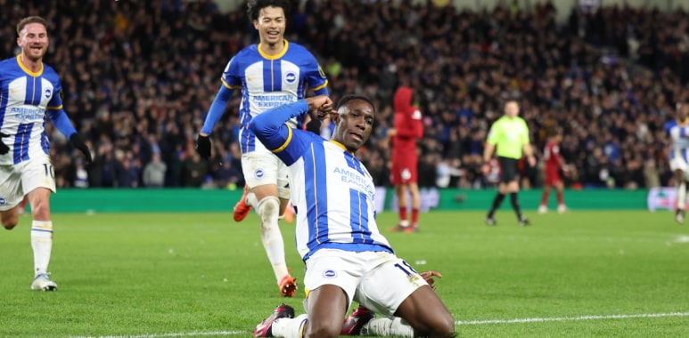 Liverpool suffered a second successive defeat in the English Premier League against Brighton