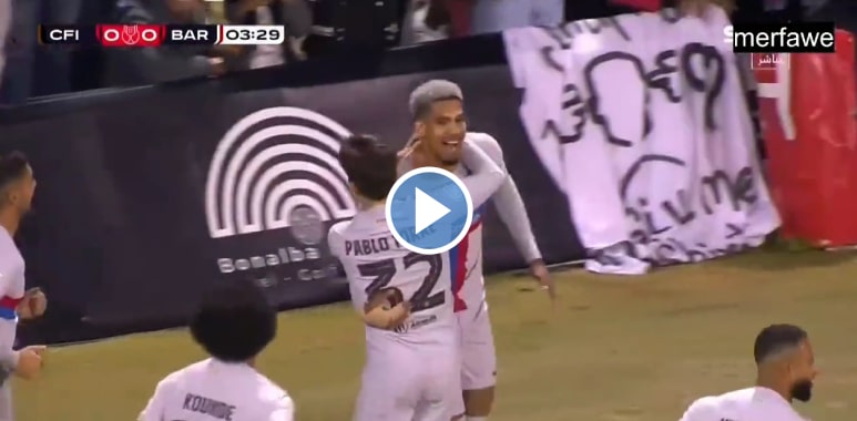 Video Goal Ronald Araújo vs Intercity