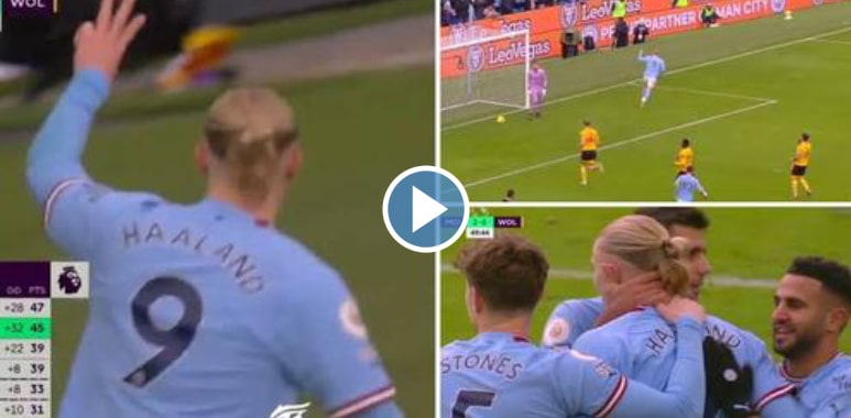 Video: Haaland fires another hat-trick to earn Man City comfortable win over Wolves