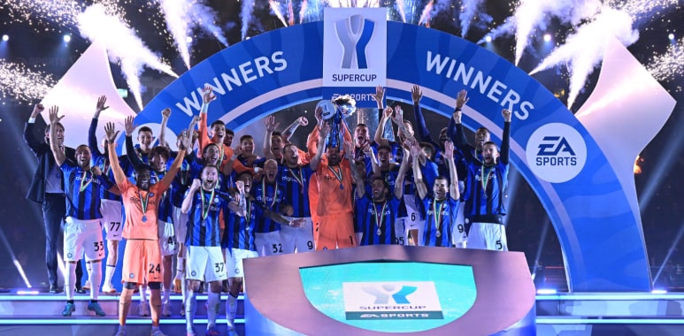 Inter win Milan derby Super Cup