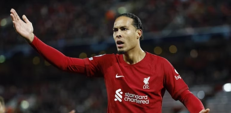 Liverpool's Virgil van Dijk facing a month out with hamstring injury