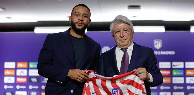 Memphis Depay joins Atletico Madrid from Barcelona