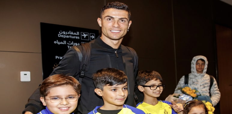 Cristiano Ronaldo has landed in Saudi Arabia