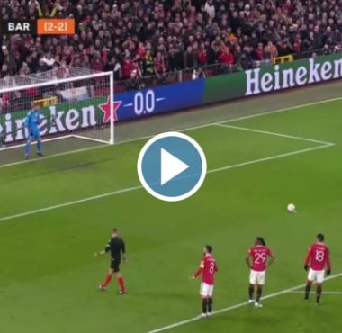 Video: Goal Barcelona 1-0 Manchester United Europa League