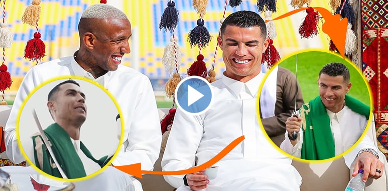 Watch: Ronaldo joins his Al Nassr teammates to celebrate Saudi Founding Day