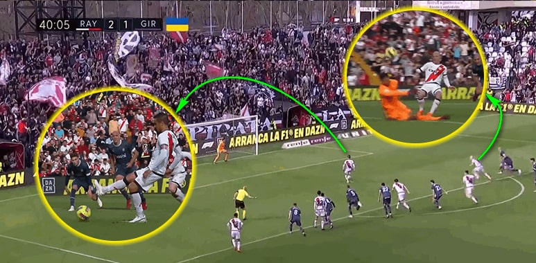 Video Rayo tries to emulate Cruyff and Messi’s penalty