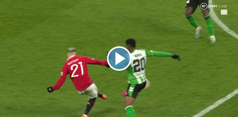 Video GOAL! Man United 2-1 Real Betis (Antony)