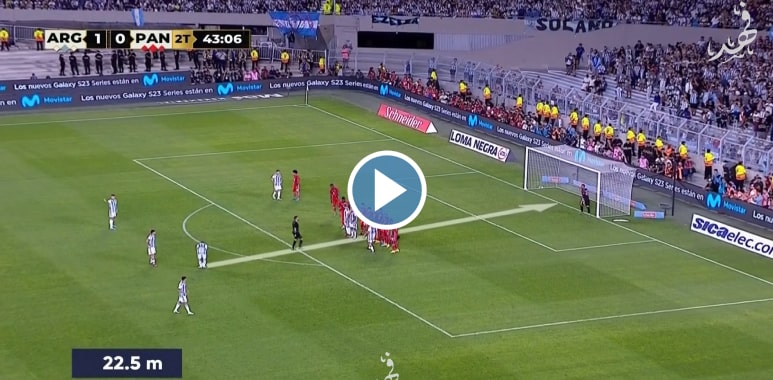 Video Messi's 800th career goal comes as a free kick