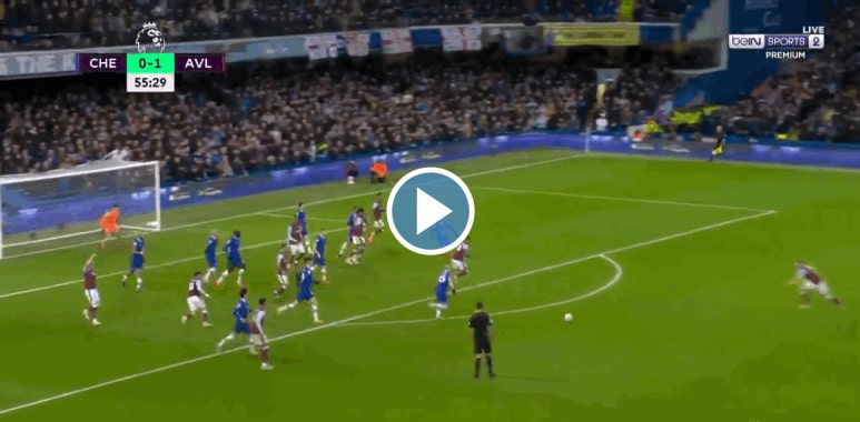 GOAL: Chelsea 0-2 Aston Villa Premier League