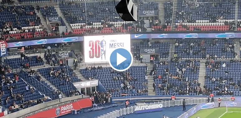 Video: Lionel Messi was booed once again by PSG fans at the Parc des Princes