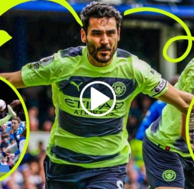 Watch: Genius Ilkay Gundogan flicks Man City in front at Everton