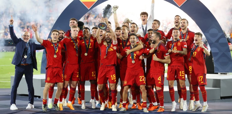 Spain win shootout to deny Croatia in Nations League final