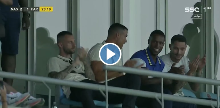 Video: Ronaldo & Brozović support their teammates