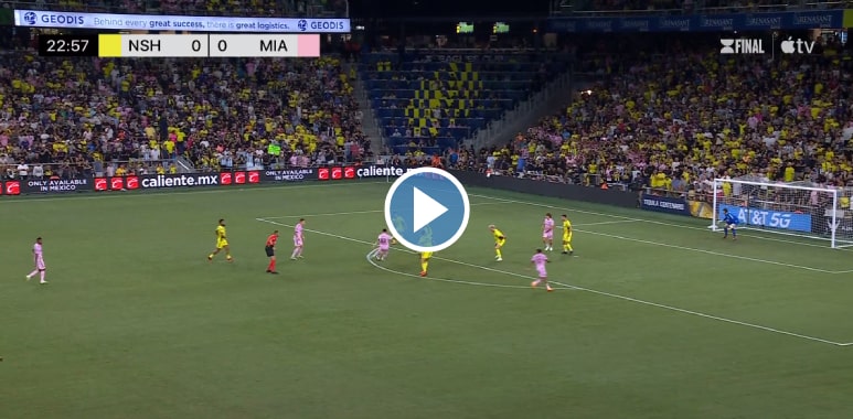 Video: what a goal by lionel messi in the leagues cup final