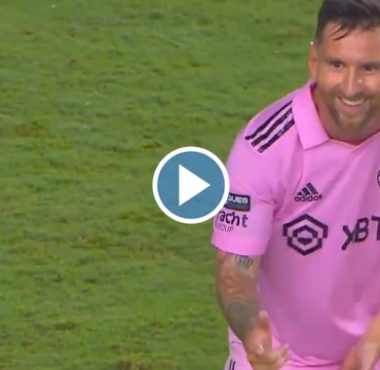 Video: leo messi goal scoring for his 5th consecutive game