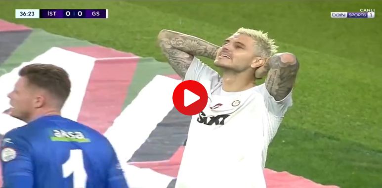 Video: Mauro Icardi with an extraordinary miss from a penalty routine
