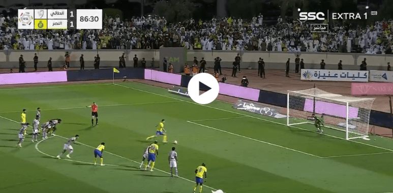 GOAL | Al-Tai 1-2 Al-Nassr | Cristiano Ronaldo