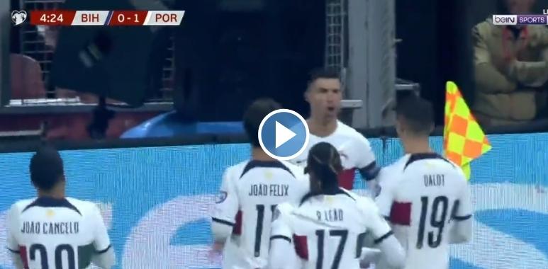 GOAL: Ronaldo scores the penalty Bosnia & Herzegovina 0-1 Portugal