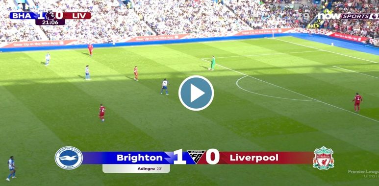 GOAL | Brighton 1-0 Liverpool | Adingra
