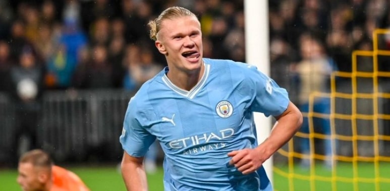 Erling Haaland Shines with Brace as Man City Maintain Perfect Champions League Record
