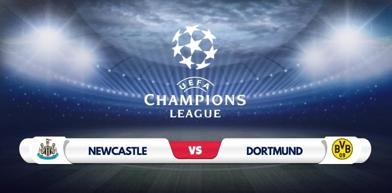 Newcastle vs Dortmund Prediction and Match Preview