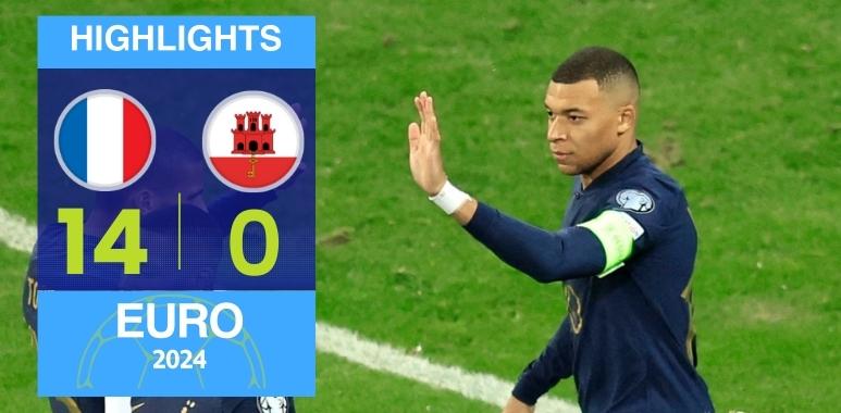 All Goals & Highlights: France 14-0 Gibraltar