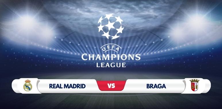 Real Madrid vs Braga Prediction & Match Preview