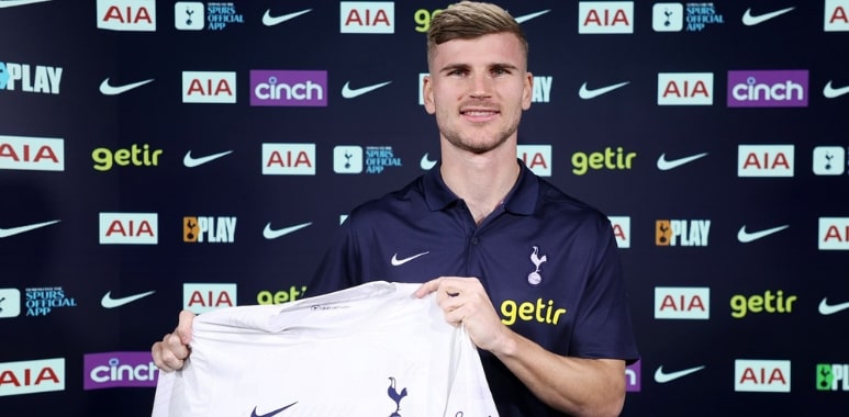 Timo Werner Back in London on Loan to Tottenham