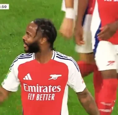 Video: First goal in Arsenal colours for Raheem