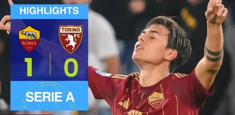 Dybala Decisive Goal Secures Roma Victory Over Torino