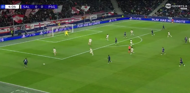 RB Salzburg vs PSG Champions League 10-12-2024