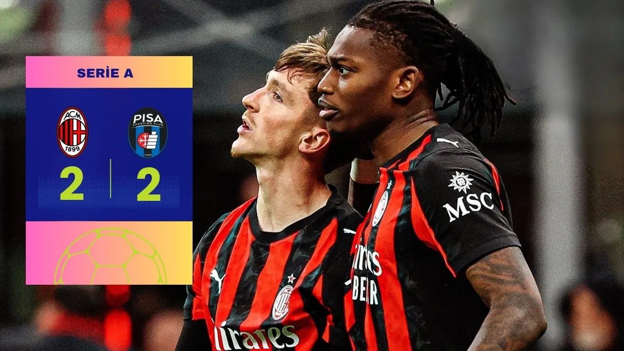 Milan Drops Points Against Pisa 2-2: Top Spot at Risk