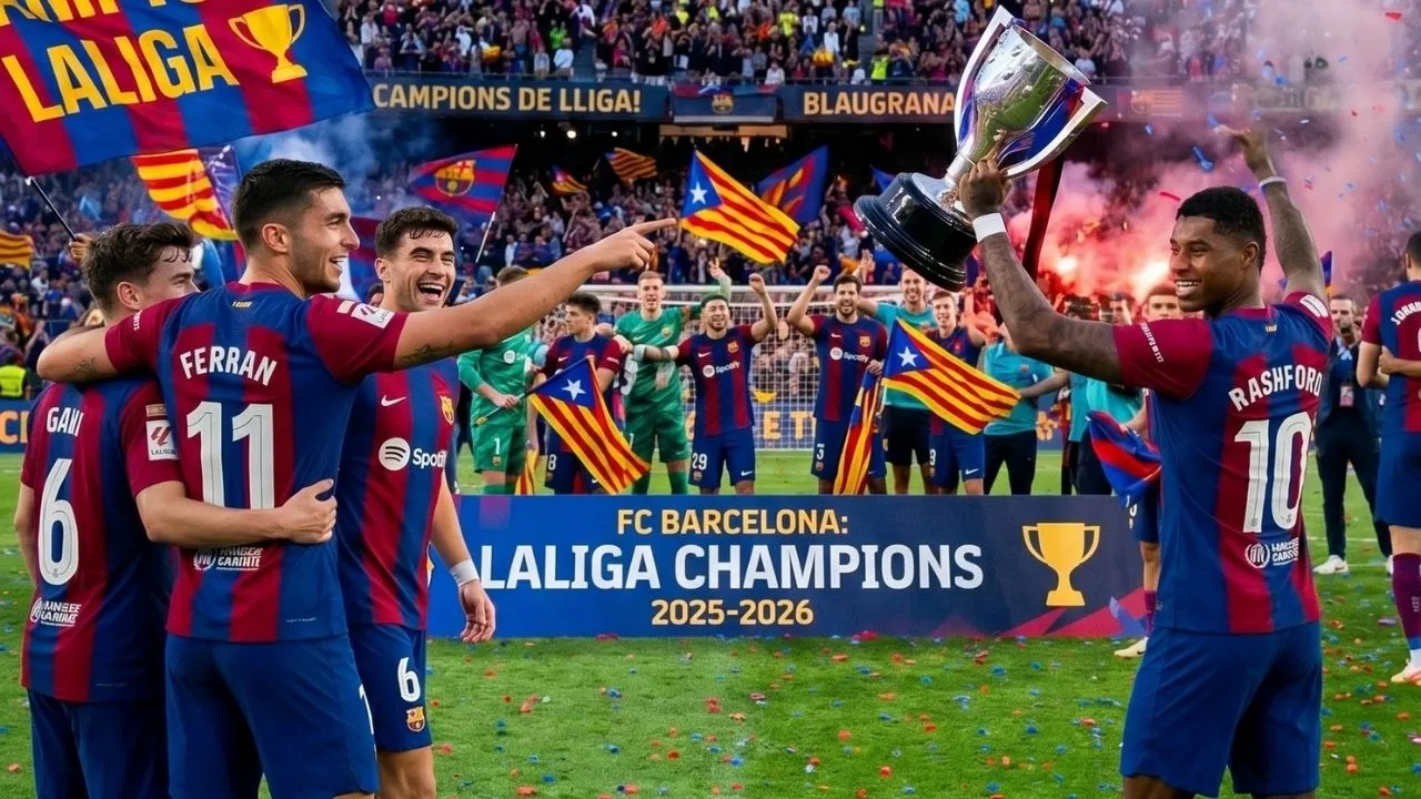 Barcelona La Liga Champions 2026 2-0 El Clásico Victory
